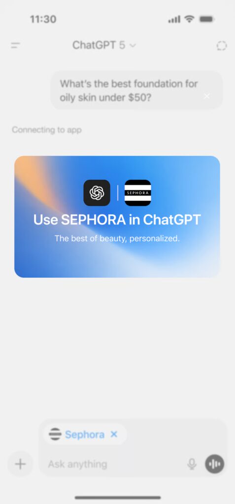 Sephora Mağazayı ChatGPT’nin İçine Taşıdı